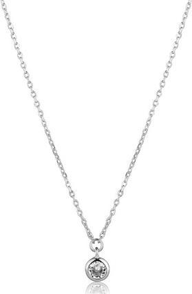 Produktbild JVD - Silver necklace with clear zircon SVLN0588XH2BI05