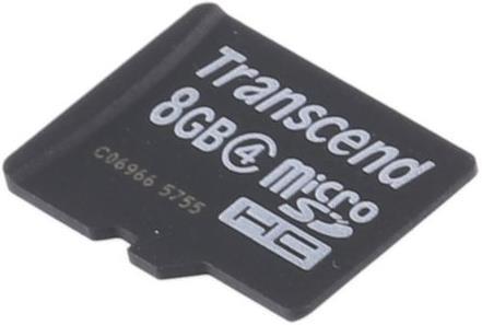 Produktbild Transcend Flash-Speicherkarte 8GB Micro SDHC, C4 (8 GB, microSDHC)