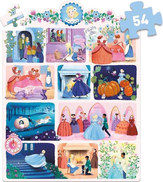 Produktbild Djeco Geschichtenpuzzle Aschenputtel 54 Teile (54 Teile)