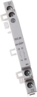 Actual product image Finder Contactor auxiliary contact 2 NO 6A