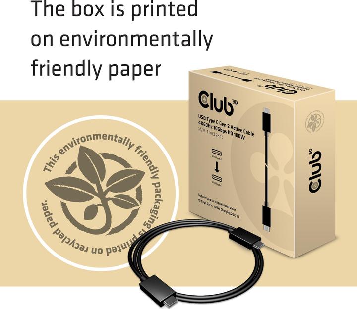 Produktbild Club 3D USB 3.1 (0.80 m, USB 3.1, 100 W)