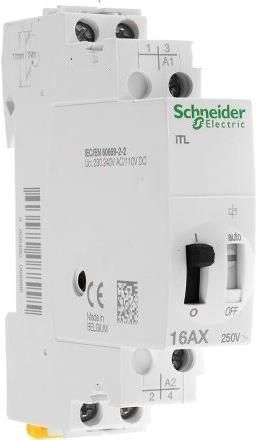Actual product image Schneider Electric Acti9 iTL Impulse Relay 16A 2NO 230Vac