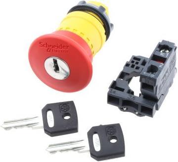 Immagine prodotto Schneider Electric Arresto d'emergenza 40mm chiave rosso 1NC