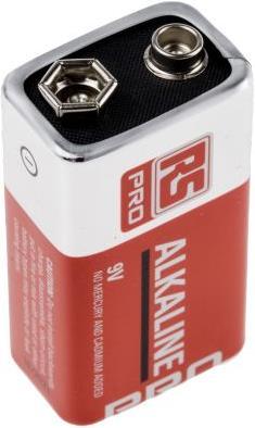 Actual product image Rs Pro RS 9V Alkaline Battery 15 Pack (15 pcs., PP3, 550 mAh)