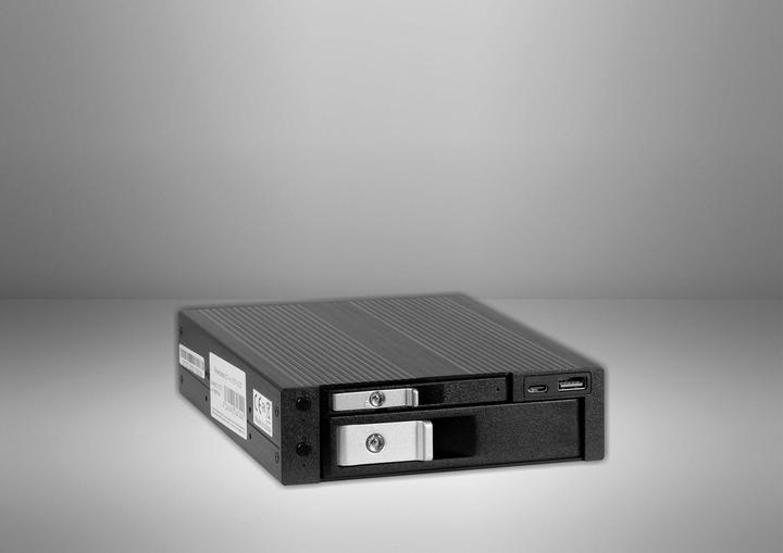 Actual product image Intertech INTER-TECH HDD removable frame ST-7227U for 1x 6.35cm 2.5inch and 1x 8.89cm 3.5inch 1x USB 3.0 TypeC