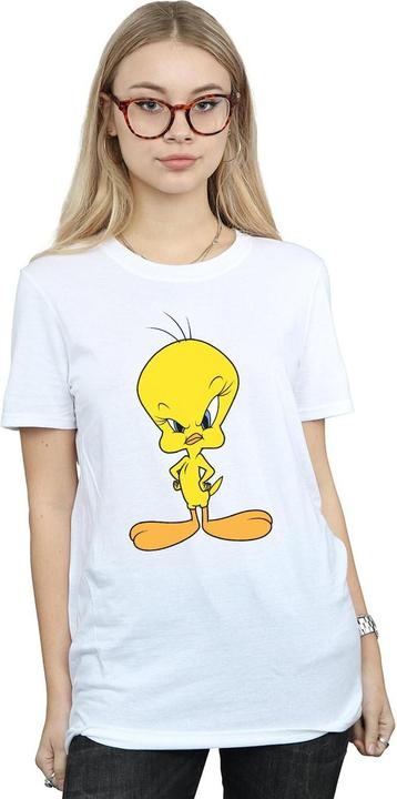Image du produit Looney Tunes Femme/Les femmes - T-shirt boyfriend en coton avec Tweety en colère (XL)