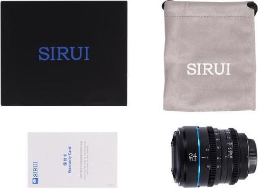 Immagine prodotto Sirui MS24E-G Night Walker 24mm T1.2 S35 Cine Lens (E-Mount Gun Metal Gray) (Novità) (In offerta) (Sony E, APS-C / DX)