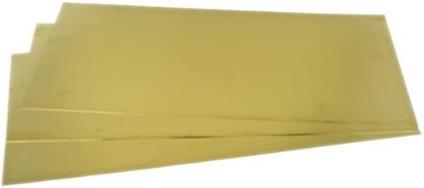 Produktbild Rs Pro Brass sheet 600 x 300 x 0..9mm (600 mm, 300 mm, 0.90 mm)