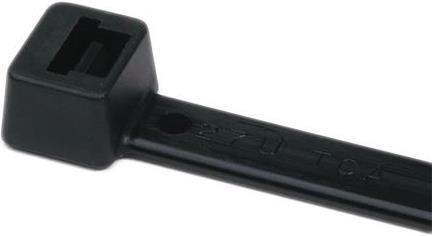 Image du produit HellermannTyton T150R Cable tie noir PA66 (Serre-câbles en plastique, 365 mm, 100 pcs)