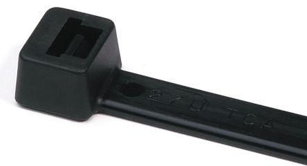 Produktbild HellermannTyton T80L Black Cable Tie PA66 (Kunststoffkabelbinder, 390 mm, 100 Stk.)