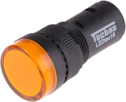 Actual product image Rs Pro LED Indicator 16mm Yellow 110/120 Vac/dc