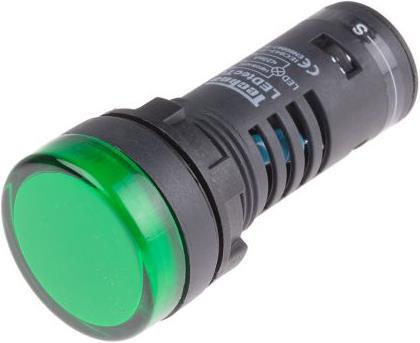Actual product image Rs Pro LED Indicator 22mm Green 110V Test Circ