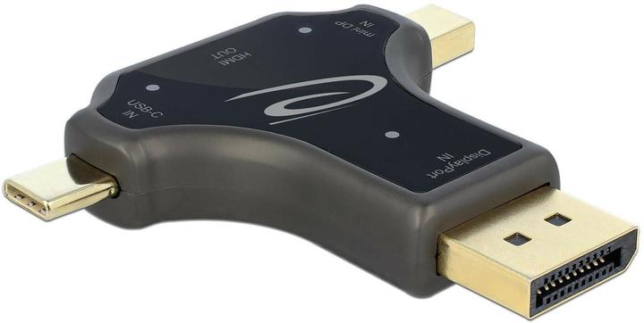 Produktbild Delock 3 in 1 Monitoradapter mit USB-C/DP/ mini DP Eingang auf HDMI Ausgang (HDMI, 15.70 cm)