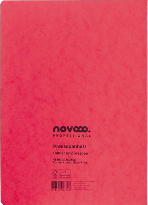 Actual product image Novooo Pressspanheft (A4, Checked)