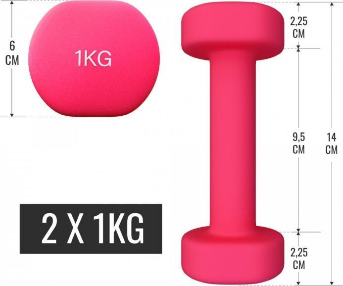 Produktbild Gorilla Sports Hantelkoffer (2 x 2 kg, 2 x 3 kg, 2 x 1 kg)