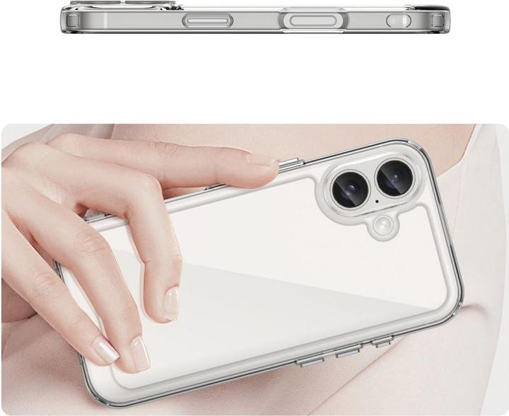 Immagine prodotto Hurtel Custodia Outer Space con cornice in gel per iPhone 16 - trasparente (Apple iPhone 16)