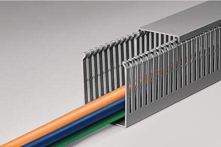 Produktbild HellermannTyton Slotted trunking narrow W25 x H60mm (Kabelkanal, 200 cm)
