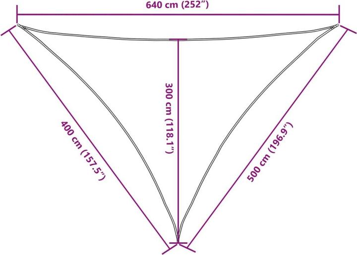 Image du produit VidaXL Voile d'ombrage (400 x 500 x 640 cm)