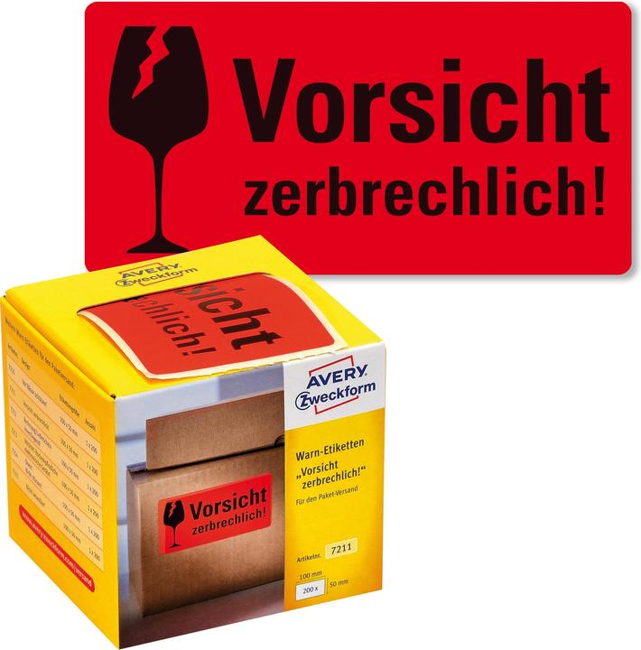Actual product image Avery Warn labels