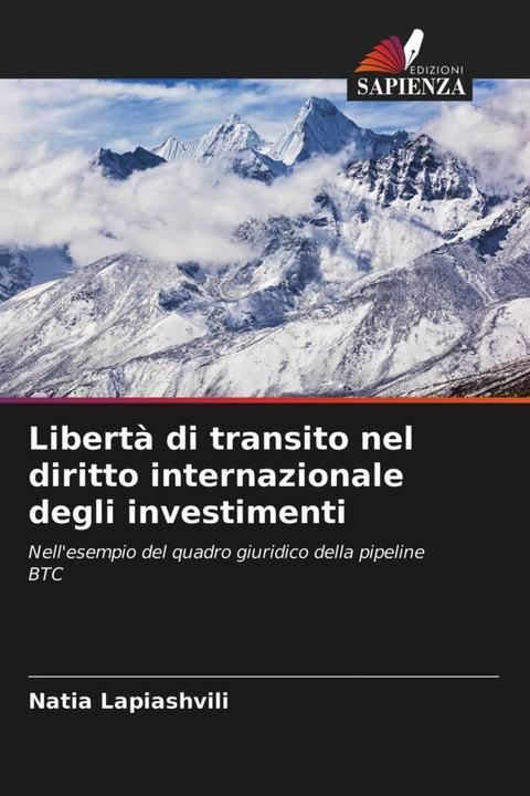 Produktbild Libertà di transito nel diritto internazionale degli investimenti (Natia Lapiashvili, 2021)
