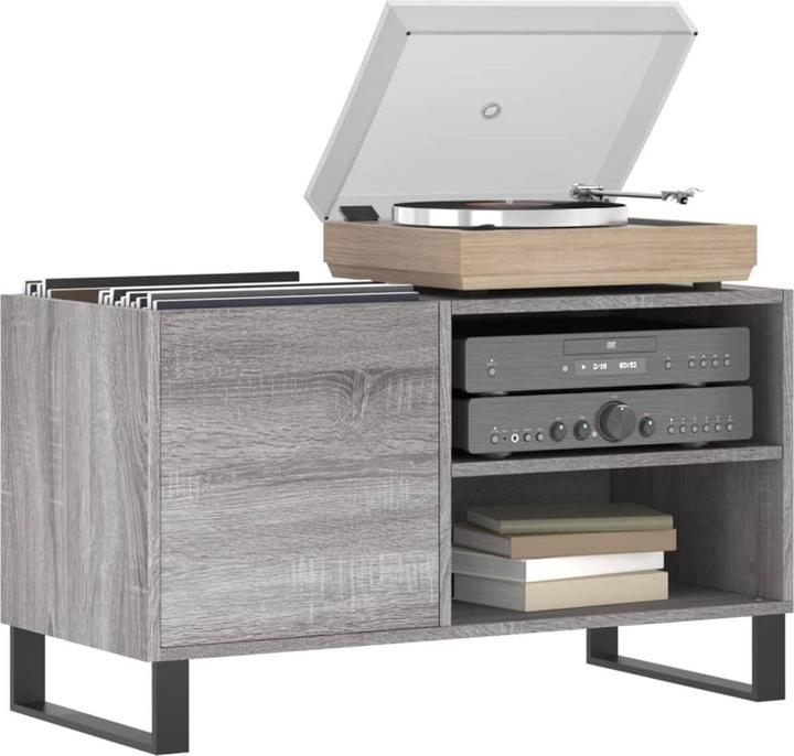 Image du produit VidaXL Plattenschrank Grau Sonoma 85x38x48 cm Holzwerkstoff