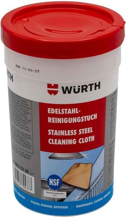 Immagine prodotto Würth Panno di pulizia in acciaio inox (30 pz.)