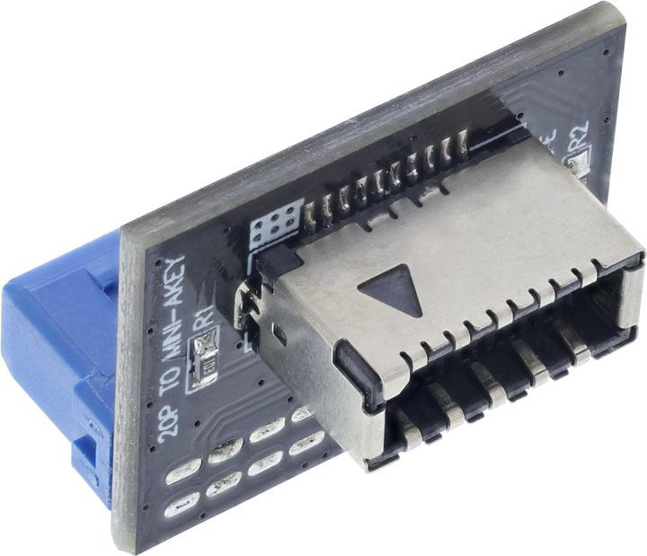 Immagine prodotto InLine ® USB 3.0 a USB 3.1 pannello frontale Key-A Adapter interno