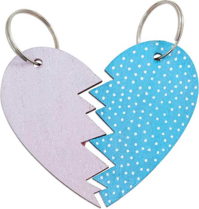 Image du produit Sunnysue Porte-clés demi-coeurs