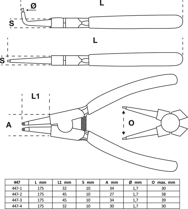 Produktbild BGS Sprengringzangen-Satz (175 mm)