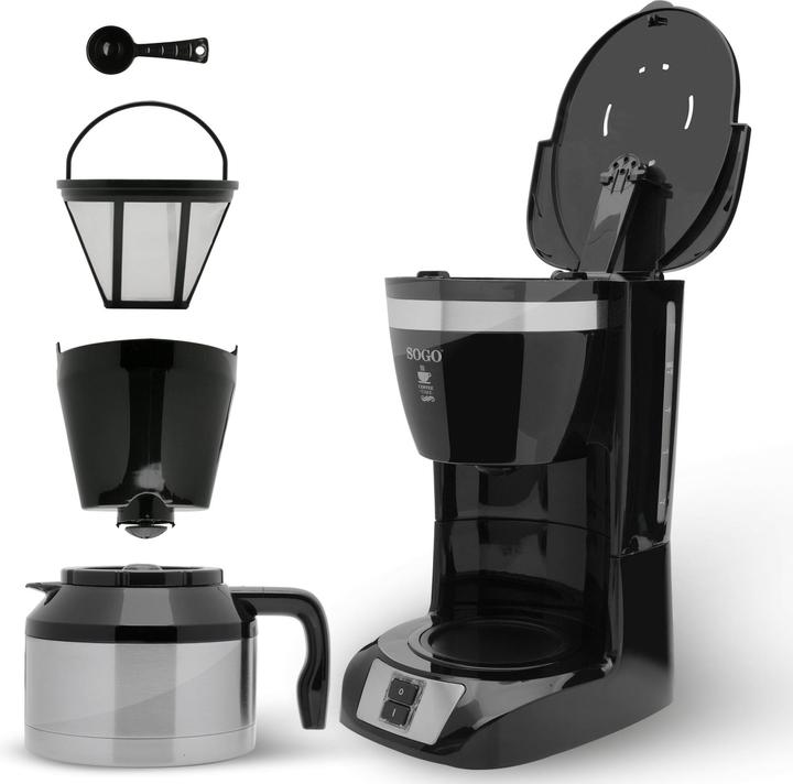 Immagine prodotto Sogo CAFFETTIERA THERMOS A GOCCIA - 10 TAZZE - 1L - 800W