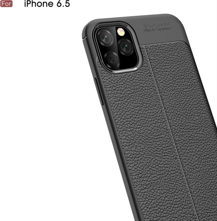 Produktbild Screenguard Apple iPhone 11 Pro Max Hülle Leather Design TPU Cover (Apple iPhone 11 Pro Max)