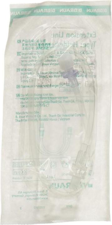 Actual product image B.Braun B. Braun Extension Line Type Heidelberger 30cm Luer Lock 100 pcs.