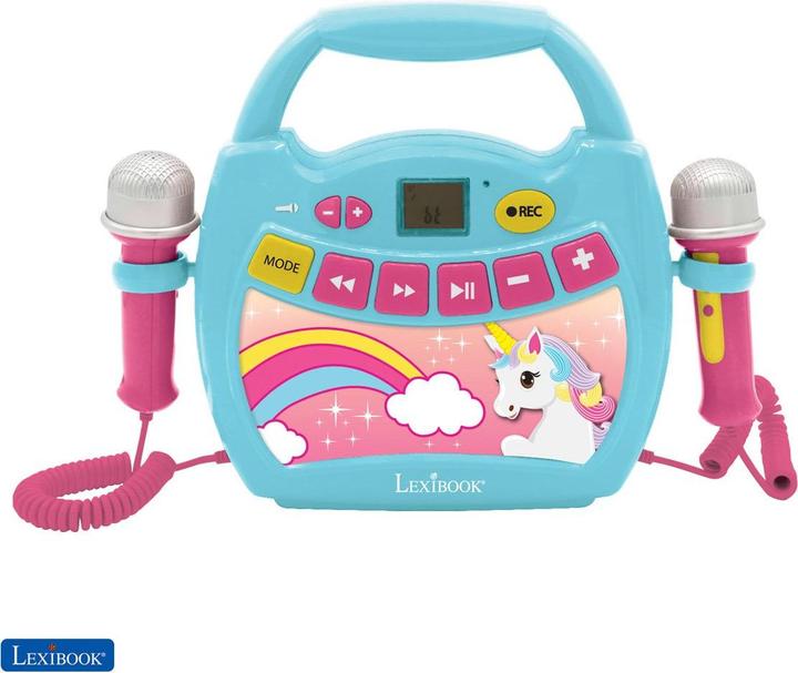 Image du produit Lexibook Lecteur de musique numérique portable Unicorn avec 2 micros (MP300UNIZ)