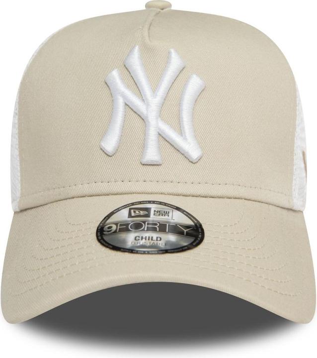 Actual product image New Era Kids Trucker Cap - New York Yankees stone - Youth (55, 56, 54 C)
