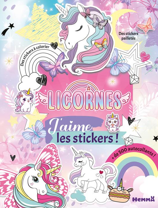 Immagine prodotto Hemma Licornes : j'aime les stickers : + di 500 autocollants!