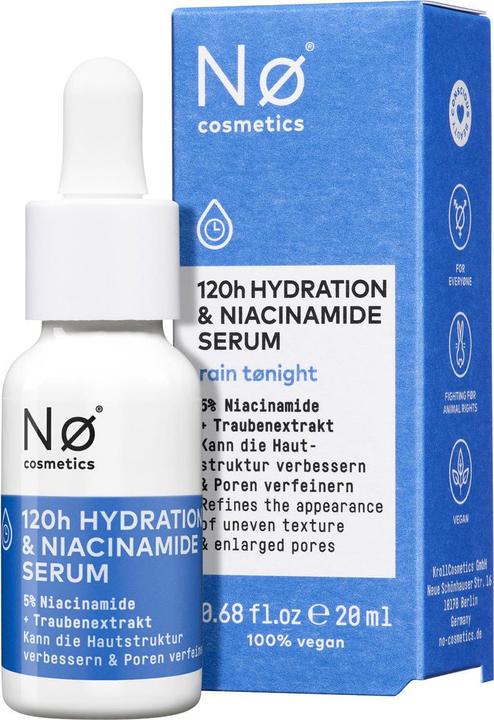 Nø Cosmetics rain tønight 120h Hydration & Niacinamide Serum (20 ml)