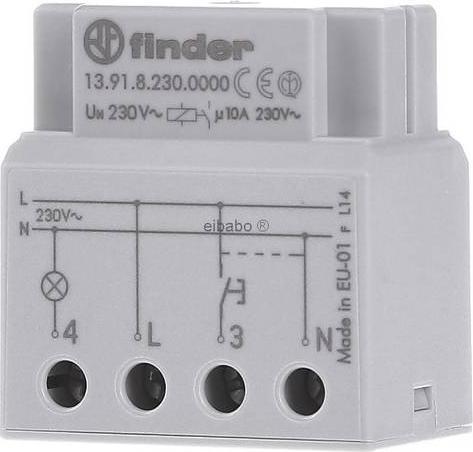 Actual product image Finder El. step switch installation
