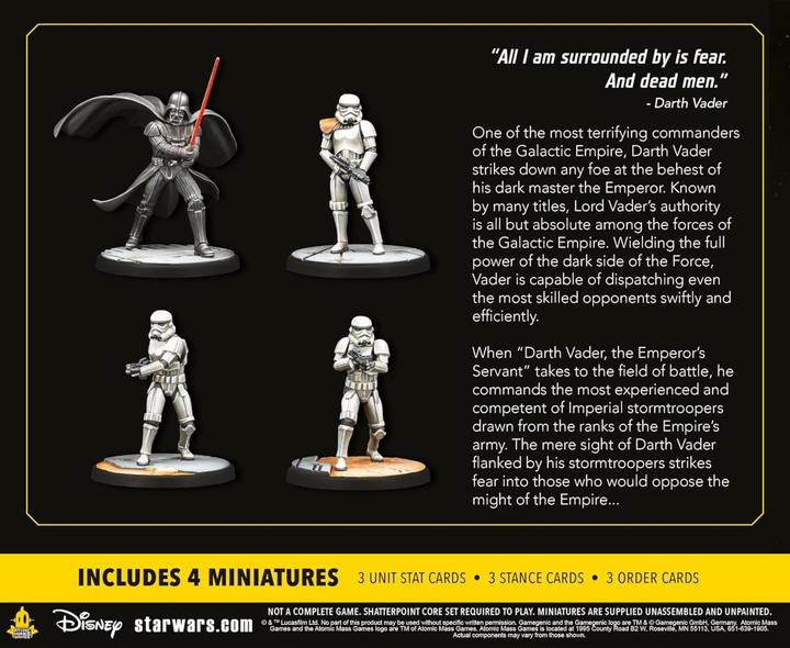 Actual product image Atomic Mass Games AMGD1020 - Star Wars: Shatterpoint - Fear and Dead Men Squad Pack (Surrounded by Fear and Dead Men) (German)