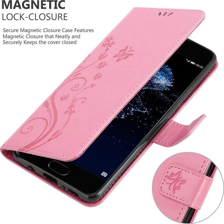Actual product image Cadorabo Flower Book Cover (Huawei P10 Plus)