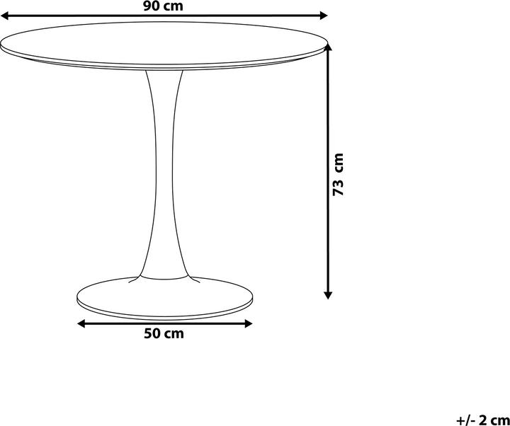 Actual product image Beliani Boca (90 x 90 x 73 cm)