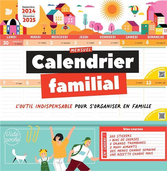 Immagine prodotto Calendario familiare (32 x 32 cm, Nessuna rilegatura, Francese)