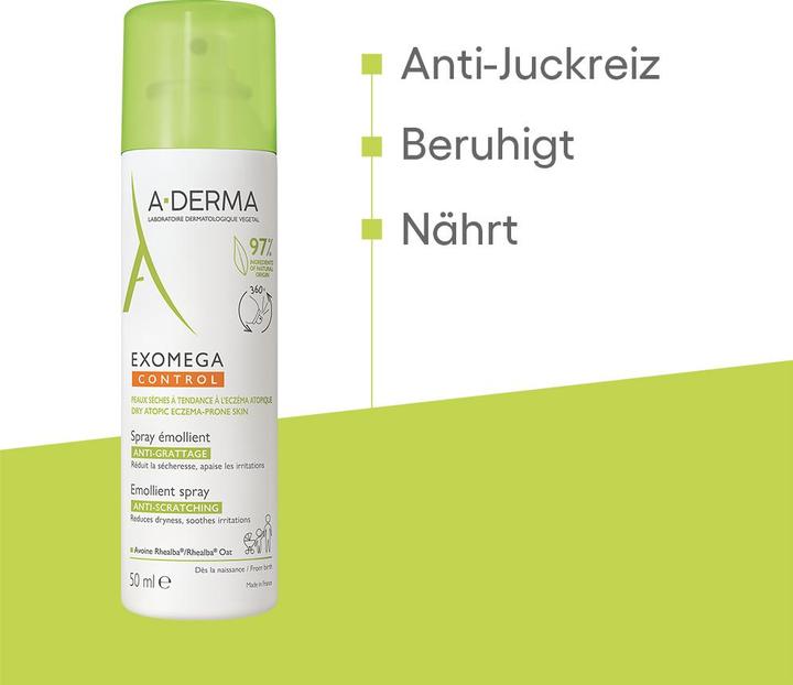 Immagine prodotto A-Derma Exomega Control Spray Emolliente Lenitivo per Pelle Secca e Atopica 50Ml (50 ml)