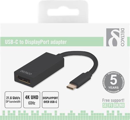 Produktbild Deltaco USBC-DP USB-Grafikadapter Pixel (USB Typ-C)