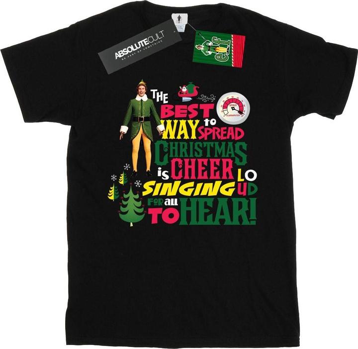 Immagine prodotto Elf Christmas Cheer Maglietta Ampia Donna (L)