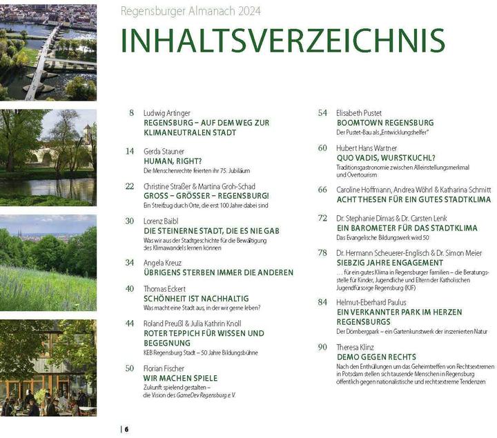 Produktbild Regensburger Almanach 2024 (Deutsch)