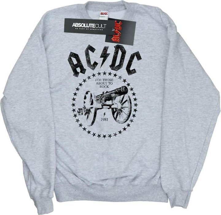 Actual product image AC/DC Boys We Salute You Cannon Sweatshirt (140, 146)
