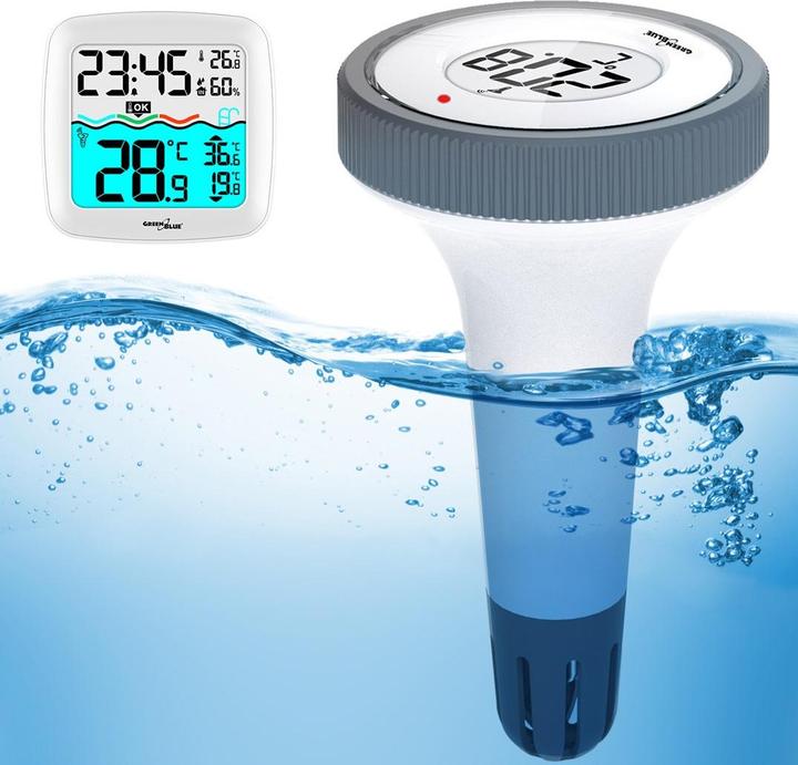 Image du produit Greenblue Thermomètre de piscine avec station météo GB216