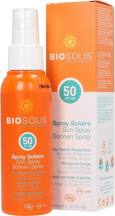 Image du produit Biosolis Spray solaire (Spray solaire, SPF 50, 100 ml, 146 g)