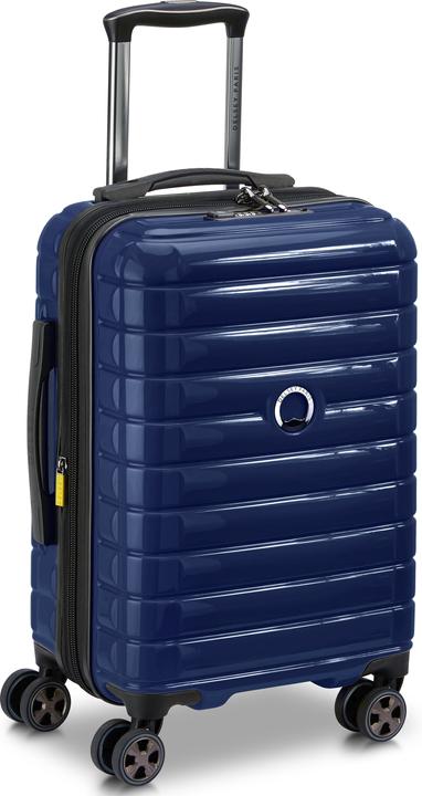 Delsey Shadow 5.0 Expandable 55 cm Suitcase, blue (55 l, Hand luggage (up to 50 litres))