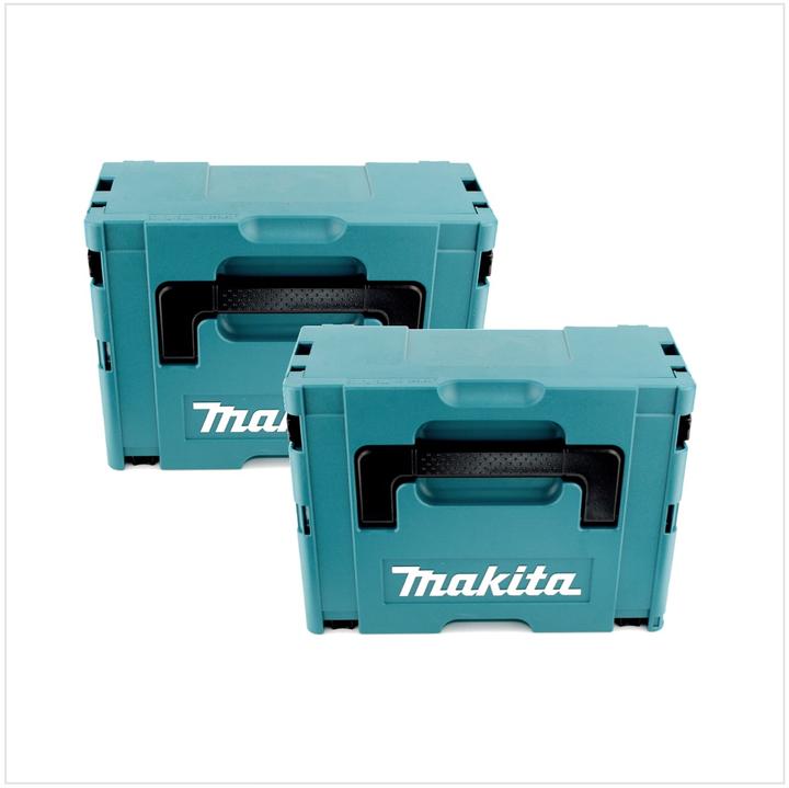 Productafbeelding Makita 2x kunststof gereedschapskoffer MAKPAC 2 - zonder inzetstuk (1 onderdelen)